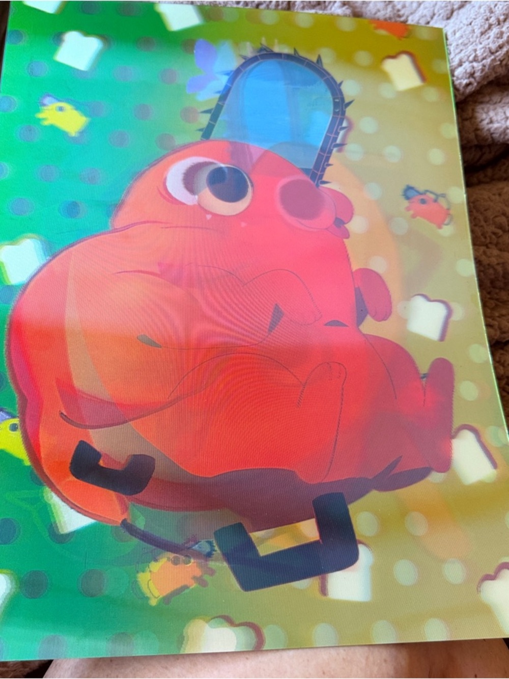 ANIME Collectors: Chainsaw Man’s Pochita large thick Hologram that shape shifts.